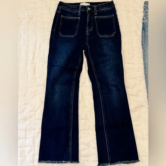 Mother & Vervet Women's Ankle Jeans - Dark Blue and Light Gray bundle of 2 - Picture 2 of 6